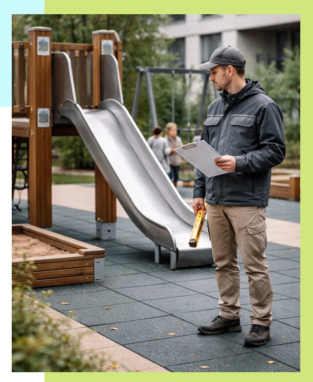 Сертификация детских площадок в Северодвинске от 25303 р. | Алешин-Свр