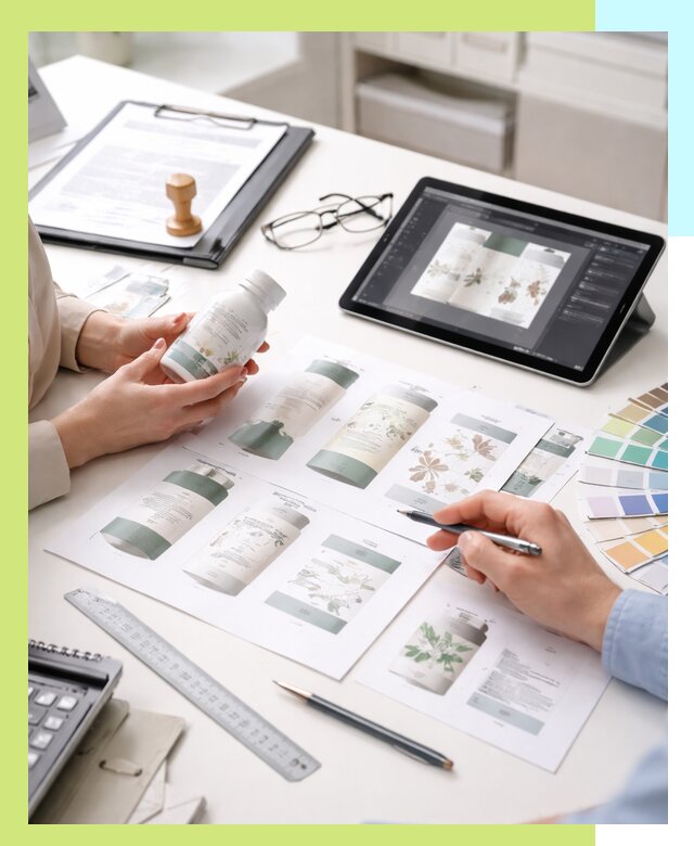 Профессиональная разработка дизайна и текста этикетки продукции в Северодвинске