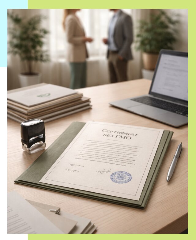 Сертификат без ГМО в Северодвинске от 7591 р. оформить срочно Алешин-Свр