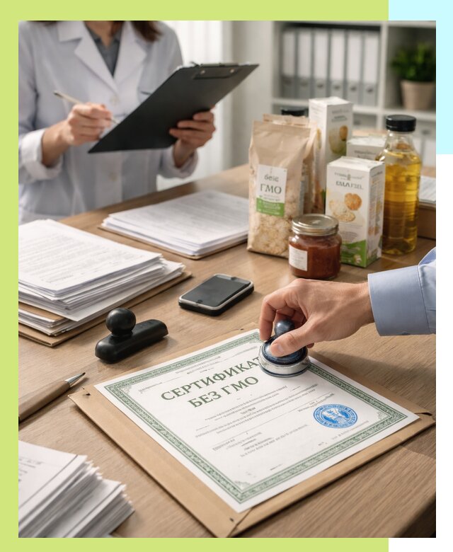 Получение сертификата Без ГМО для продукции в Северодвинске