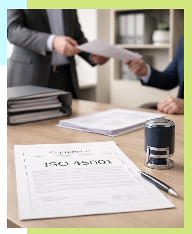 Сертификат ISO 45001 в Северодвинске под ключ от 45545 р. | Алешин-Свр