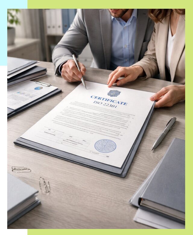 Сертификат ISO 22301 в Северодвинске от 45545 р. | Алешин-Свр срочно